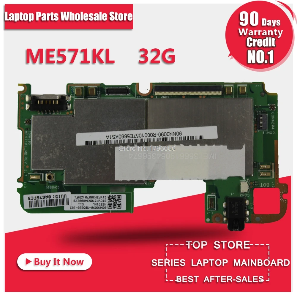 

For Asus Google Nexus7 ME571KL K008 k009 generation second generation tablet motherboardMainboard With 32G Memory Logic board