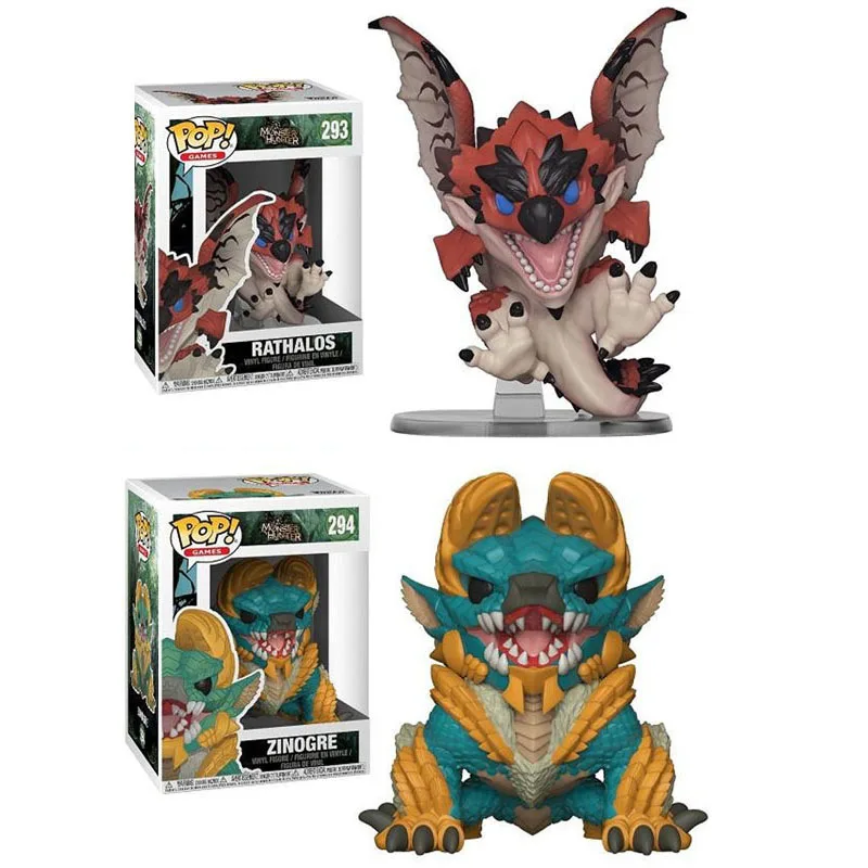 

FUNKO POP Game Monster Hunter Rathalos #293 Zinogre #294 Action Figure Vinyl Dolls Collection Model Gift Toys for Kids