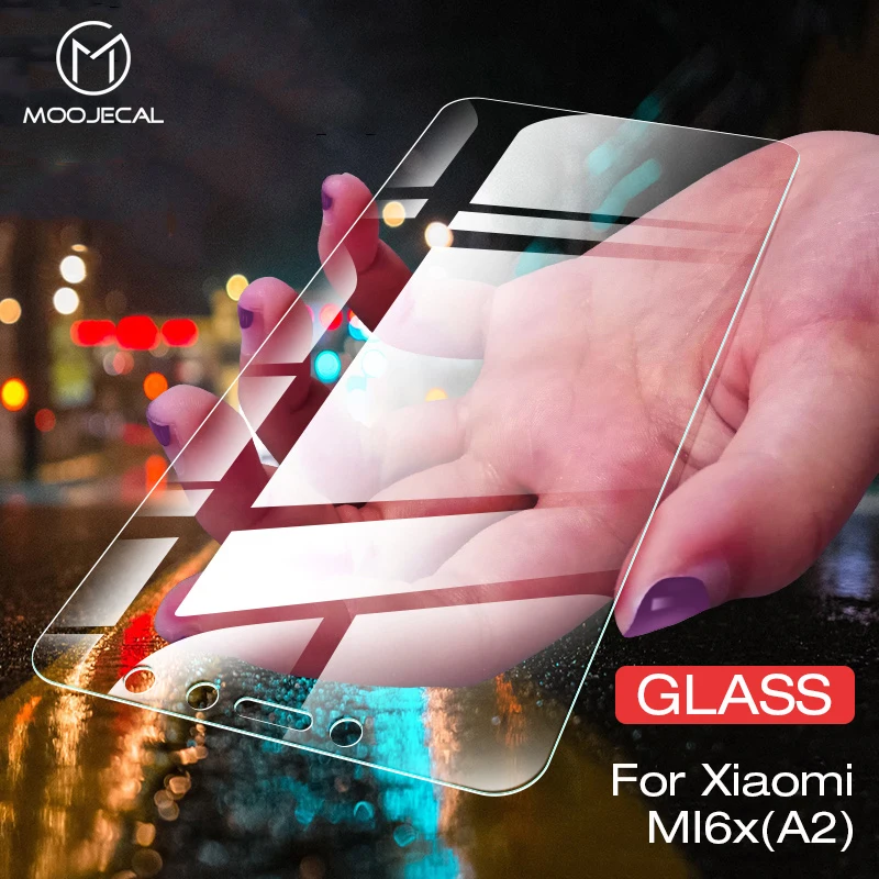 

MOOJECAL Tempered Glass For Xiaomi Mi A2 6x Screen Protector 9H Protective Glass For Xiaomi Mi 6X A2 HD Clear Film For Mi 6x A2