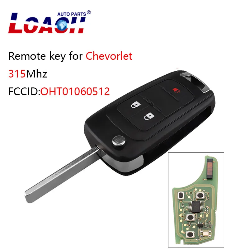 

2+1 Buttons Remote Car key For Chevrolet Sonic Equinox 2010-2016 ID46 Chip 315Mhz For Chevrolet OHT01060512