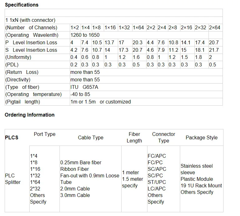 o Envio Gratuito de 100 Lote Divisor Óptico 1x8 sc Apc Fibra Óptica 1m Ftth Fbt Acoplador sm Tubo Aço Pçs - Plc 1 High Quality Telefonia e Comunicação