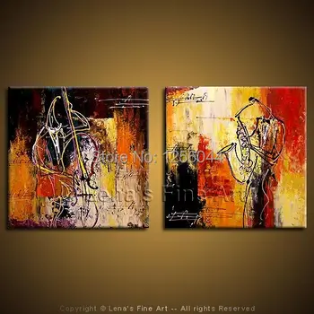 

wholesale 100% handmade oil painting modern wall art beauty living room paintings 2 panels wall canvas hand painted