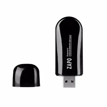 

ZAPO Mini 600Mbps Bluetooth 4.0 Dual Frequency 2.4G-5.8G USB 2.0 Ethernet Wi-Fi Dongle Wireless Adapter Wi-Fi Network Card