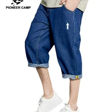 Пионерский лагерь джинсовые шорты мужские качественные хлопковые тонкие джинсовые ткани летние шорты мужские с карманами на молнии ANZ908069