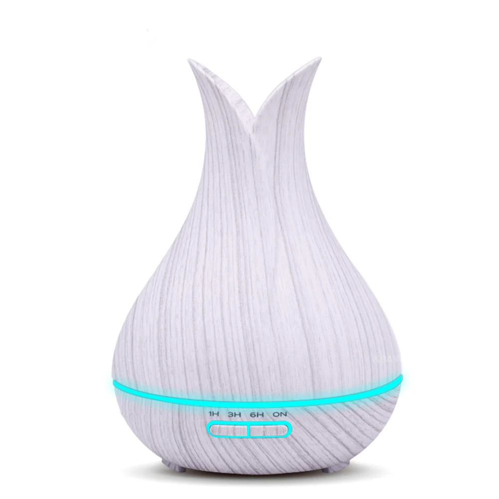 

aroma Essential Oil diffuser 400ml ultrasonic air humidifier 7 Color Changing LED Light Aromatherapy machine with Wood Grain