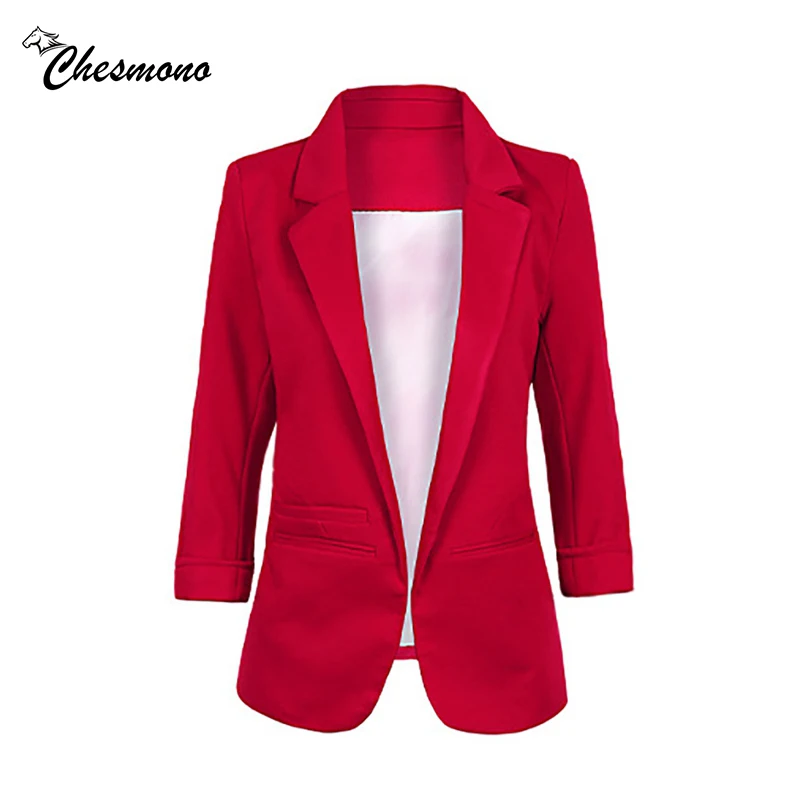 chesmono New Spring Autumn Candy Color Jacket Long Sleeve