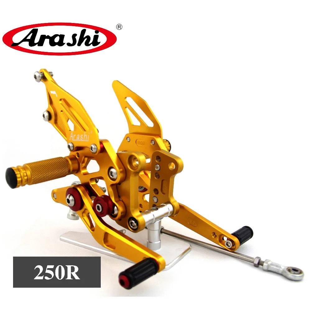 

Arashi CNC Adjustable Rider Rear Footrest For KAWASAKI NINJA 250R 2008 - 2012 Foot Pegs Rear Sets Rest 250 R 2009 2010 2011 08