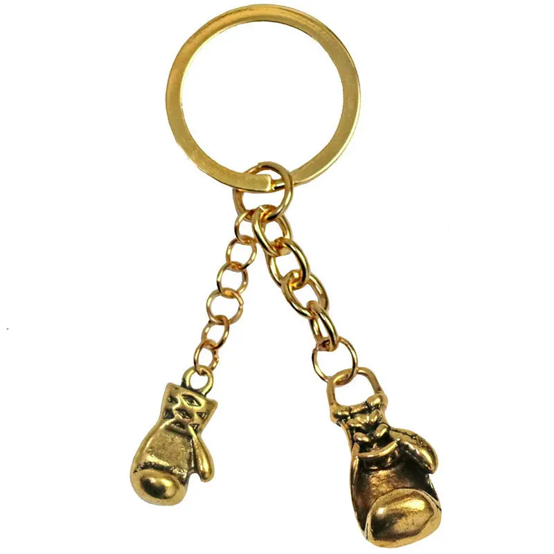 

Send friends small gift fashion key chain boxing gloves metal key chain bag pendant jewelry wholesale