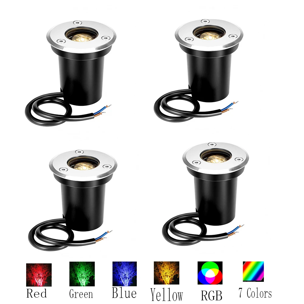 

LED Pathway Lights Landscape Lights 3W 12V Embedded Outdoor Spotlights for Garden Yard Patio Step Deck Walking Road Driveway