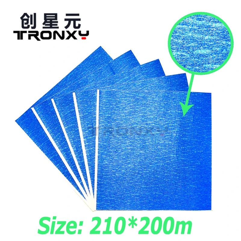 

High quality big size 20*21cm 3D Printer Blue Tape 200mm wide 210mm length Heat Bed printers masking high temperature