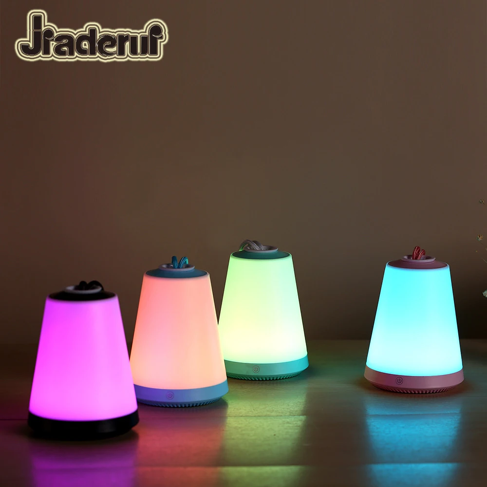 

2018 USB Rechargeable Volcano Color Change Night Light 4 Modes Portable Multifunction Table Lamp Outdoor SOS Emergency Lighting