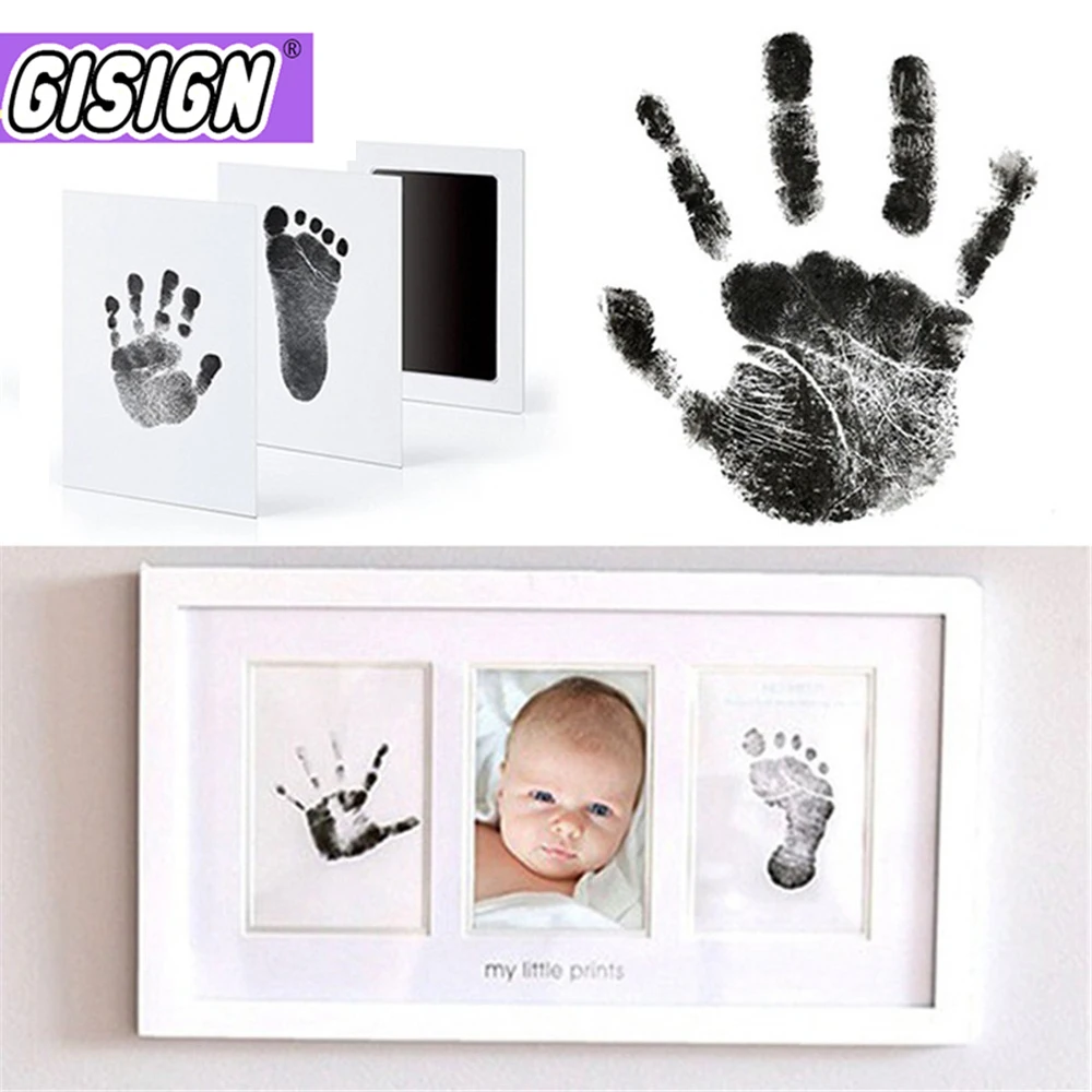 

Baby Handprint Footprint Air Dry Clay Imprint Hand Inkpad Foot Souvenirs Casting Newborn Print Ink Pad Infant Toy Gift