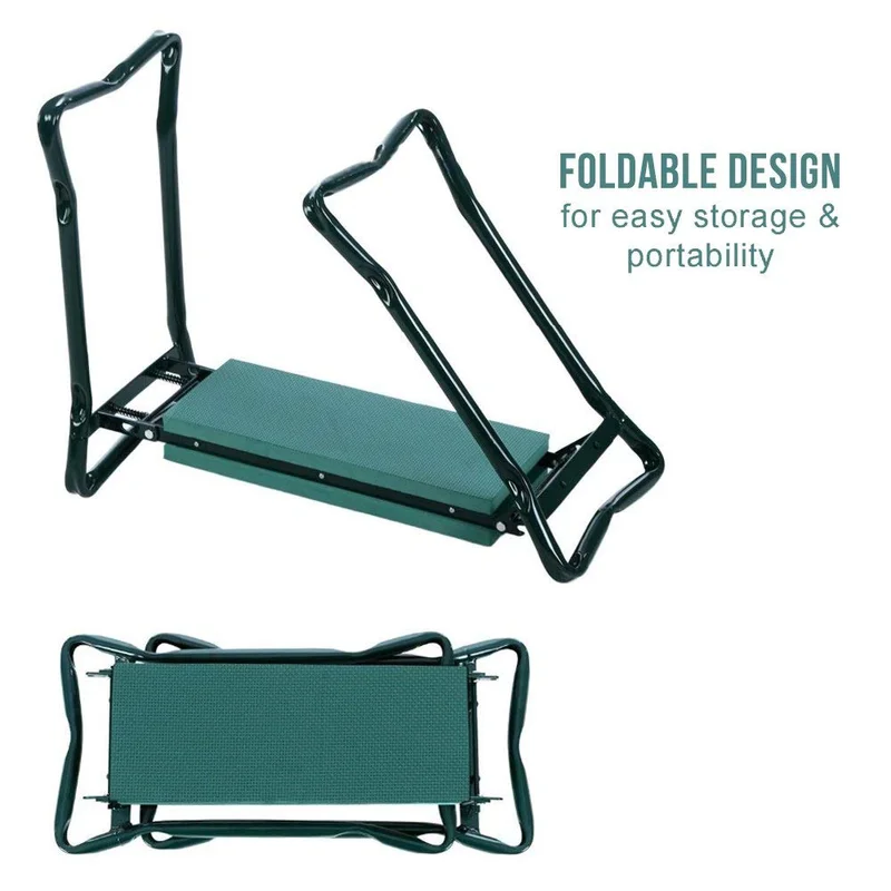 

Horticulture Multifunctional Knee Protector Garden Seat and Kneeling Pad Foldable Stool Bench Foam Tool Pouch Tool