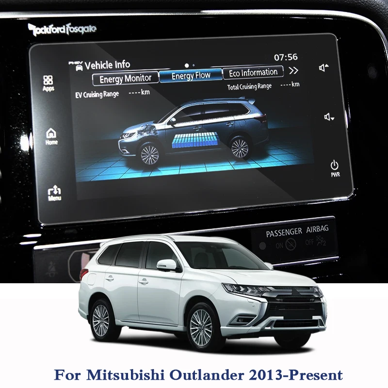 For Mitsubishi Outlander 2013-Present GPS Navigation Screen Glass Protective Film Dashboard Display Protective Film