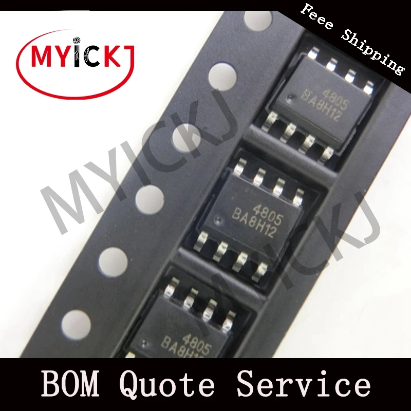 

10pcs AO4805 IC CHIP MOSFET 2P-CH 30V 9A sop 8 4805 new original