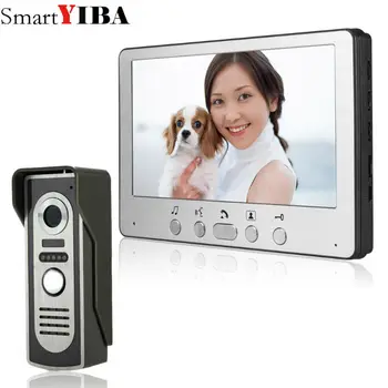

SmartYIBA 7" Wired Video Door Phone Home Security Intercom System Doorphone With Waterproof Outdoor IR Camera Night Vision