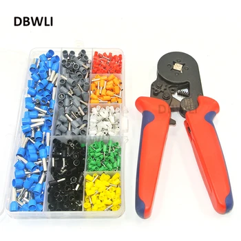 

800 Wire Crimping Tool Kit AWG 10-22 Terminal Connector Sleeves Contractors Ferrule Crimper Pliers for Stripper Wiring Projects