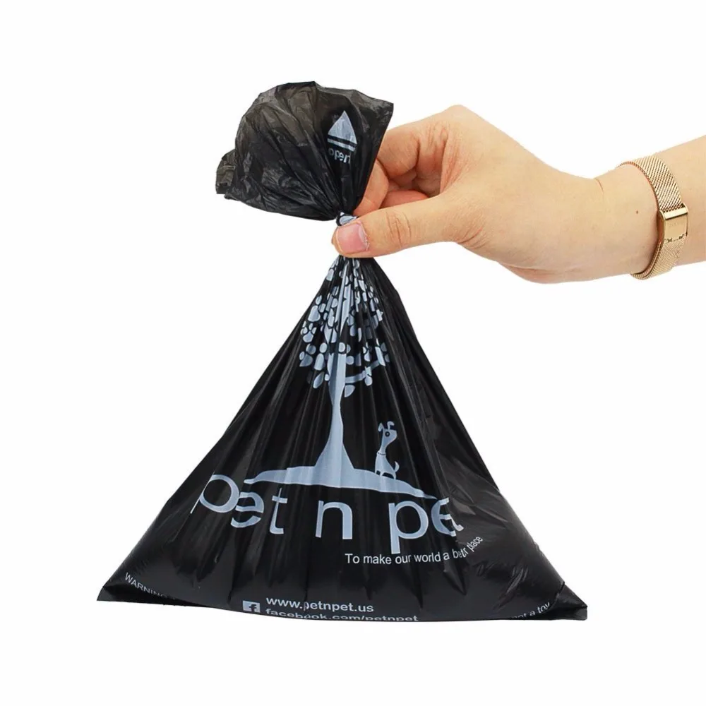 black poop bags