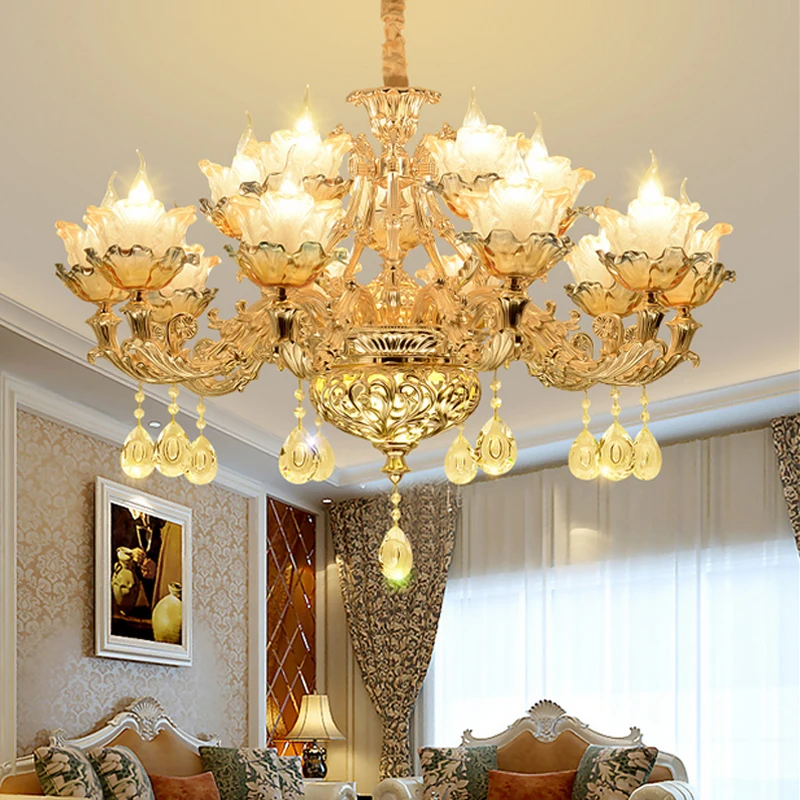 

Modern Crystal Chandelier Lighting Luxurious Living Room LED Crystal Chandelier Restaurant Flush Mount Modern Crystal Lighting