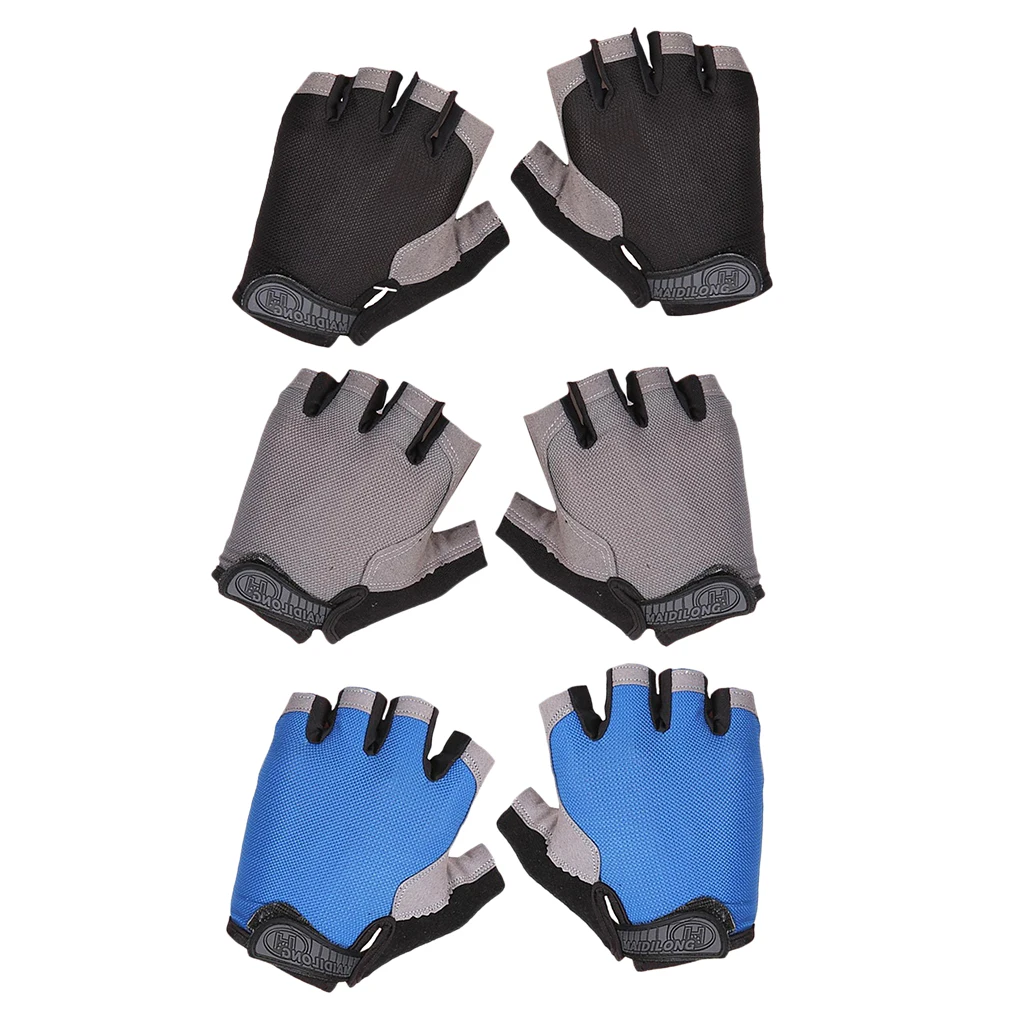 Outdoor Sports Cycling Shockproof Half Finger Gloves Summer Bike MTB Bicycle Glove Driving Fitness Gloves for Men & Women