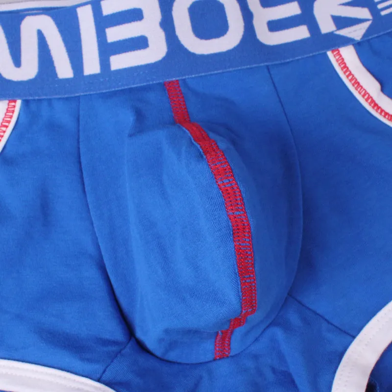 Сексуальное нижнее белье с передними карманами мужские шорты боксеры хлопковые