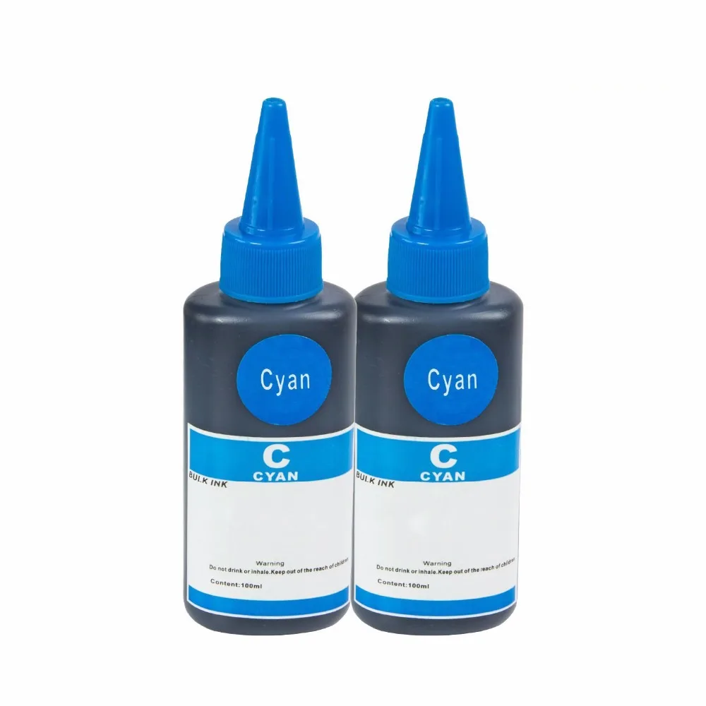 

2PK x 100ml - SOJITEK Canon Brother Dell Lexmark Compatible Refill Dye Cyan Ink for Brother MFC-7340/MFC-7360N