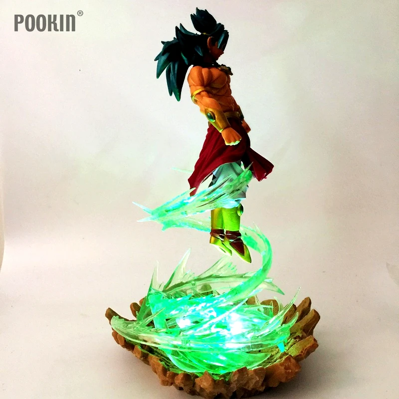 Dragon Ball Broly Летающий прочность режим Luminaria LED белый зеленый цвет Night Light сувениры номер декоративные светодиодные Освещение