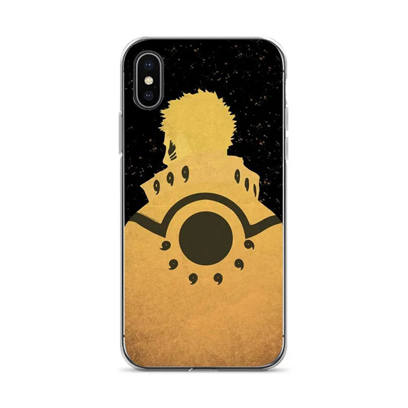 OUTMIX Naruto Shippuden Uchiha Itachi Clan силиконовый чехол для телефона Coque iPhone 7 7plus 8 8plus X XS XR max 55s 6
