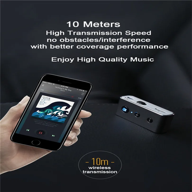 Wireless Bluetooth 4.2 Receiver 3.5mm AUX Audio Stereo Music Home Car Receiver Adapter Mic Support Micro USB Charging 30NT08 (9)