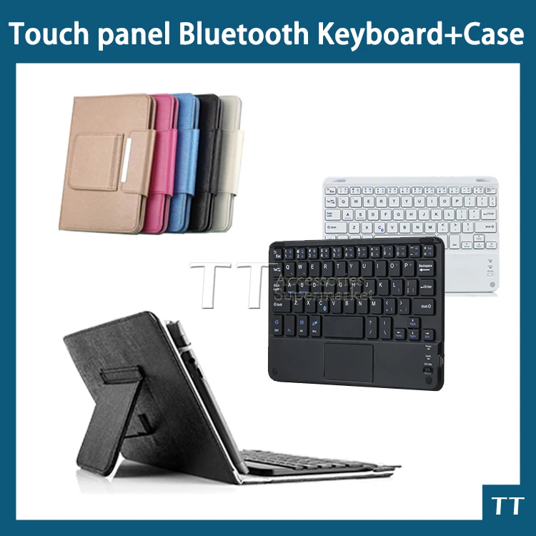 Universal Ultra Slim wireless bluetooth Keyboard with touchpad case For Android PC For Windows For 7 8 inch tablet pc Universal Ultra Slim wireless bluetooth Keyboard with touchpad case For Android PC For Windows For 7 8 inch tablet pc