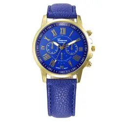 Montre Femme Relogio Feminino для женщин Мода в Женевском или римском стиле цифры аналог искусственной кожи кварцевые наручные часы