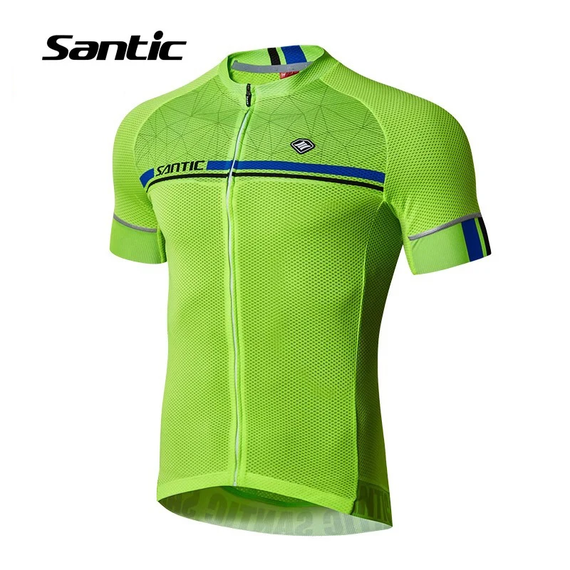

Santic 2019 New Men Cycling Short Jersey 4 Colors Antislip Sleeve Cuff Road Bike Short Sleeve Top Riding Shirt M7C02107