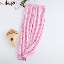 Fdfklak продукт Для женщин Пижама с брюками Демисезонный хлопок гостиная брюки пижамные штаны 7 видов стилей Пижамные брюки