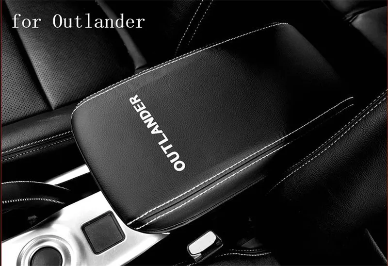 

Leather car central armrest box holster for MITSUBISHI outlander 2013-2018 Accessories Car-styling