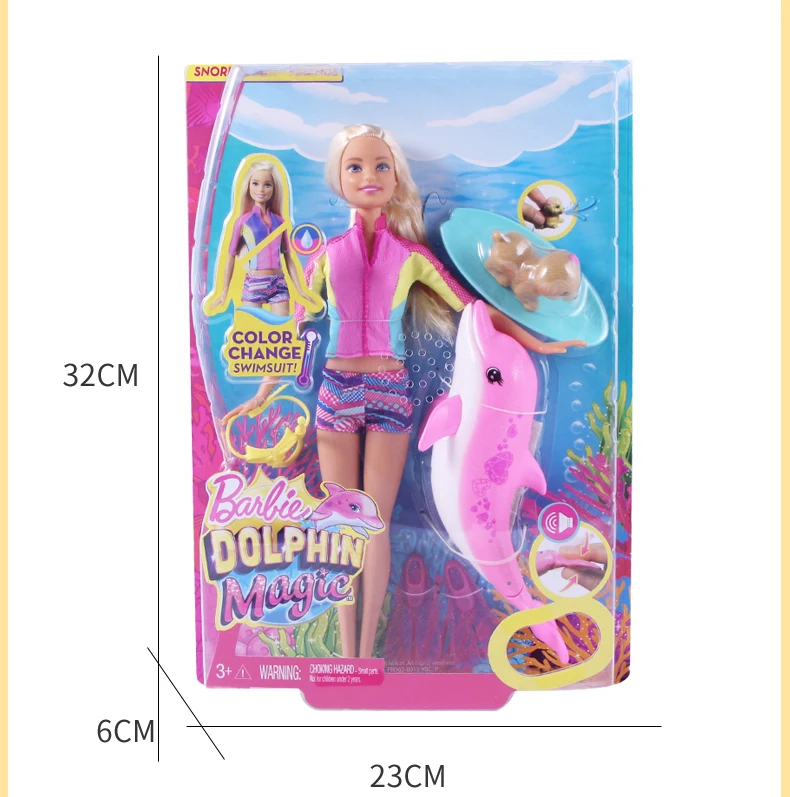 Барби Оригинальная кукла Дайвинг Дельфин Волшебные Приключения куклы с Clothin Младенцы Boneca Brinquedos игрушка для детей подарок на день рождения