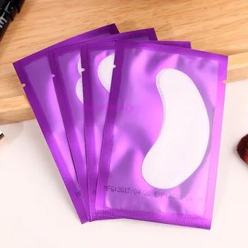 

Free shipping 300pairs Purple Package Under Eye Pads Eye Patches For Eyelash Extension Tips Strict Wraps Eyelashes Makeup Tools
