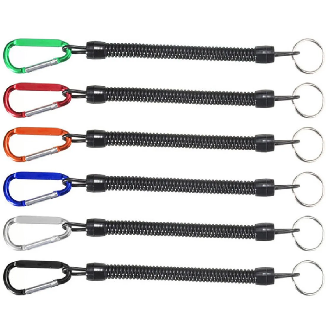 

1pcs Fishing Lanyards Boating Ropes Retention String Fishing Rope with Camping Carabiner Secure Lock Fishing Tools Accessories