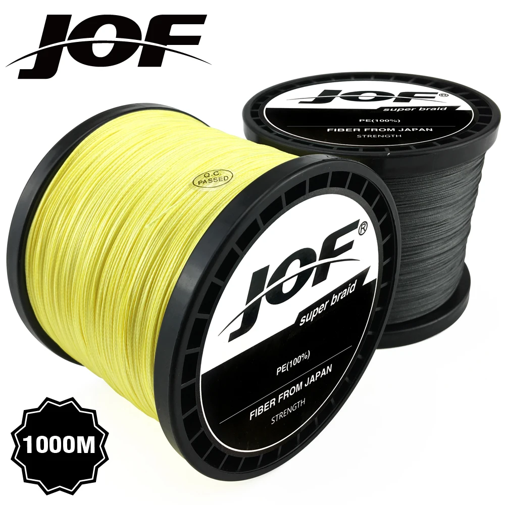 JOF 8 прядей 4 1000 м PE плетеная леска tresse peche соленая рыболовная Улучшенный
