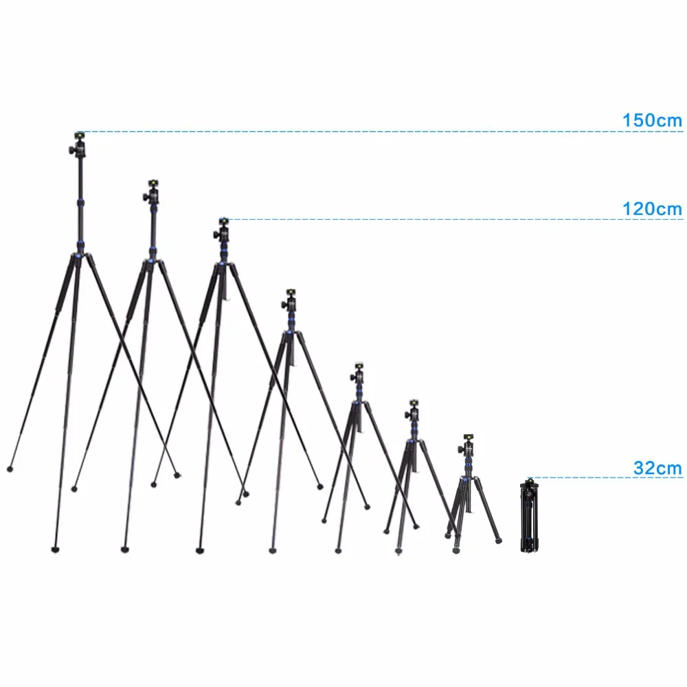 Portable Professional Photographic Aluminum Travel Table Monopod Camera Tripod For Cellphone Smartphone Canon Sony Nikon Compact Camera (12)