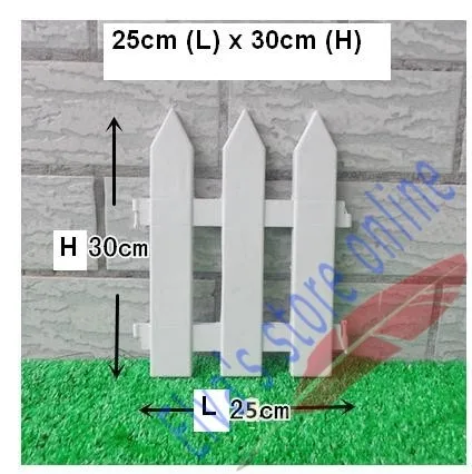 25 см x 30 см Пластиковые заборы белые ограждения в европейском стиле вставить грунт для сада двора Декор легко собрать
