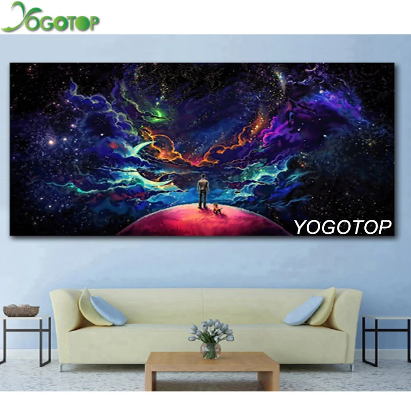 

YOGOTOP Large Size Diamond Embroidery"Abstract Scenic"Square Rhinestone,Full 5d Diamond Painting cross stitch,Dropshipping YY210