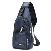 Новинка, мужская и женская камуфляжная нагрудная сумка, зарядка через usb, мужская сумка через плечо для мальчиков, mochila, дорожная сумка, Повседневная офисная сумка-мессенджер