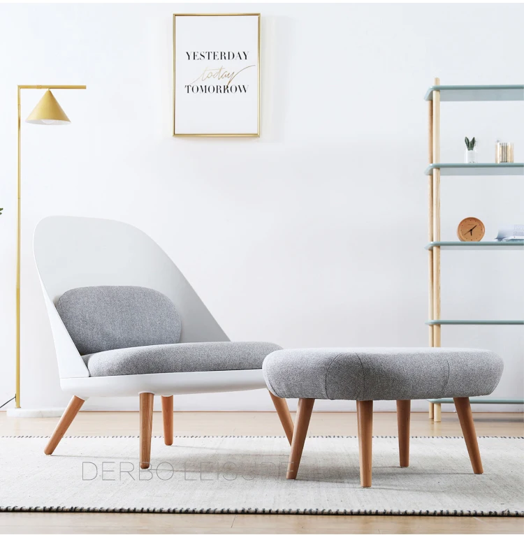 Модный современный классический Лофт дизайн пластиковый твердый деревянный коврик для ног кресло для гостиной диван с оттоманским деревом кресло для отдыха 1 шт