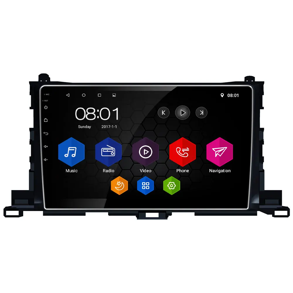 

10.1" IPS WIFI Android 8.1 Octa Core 2GB RAM 32GB ROM RDS BT Car DVD Multimedia Player Radio For Toyota Highlander 2014-2017