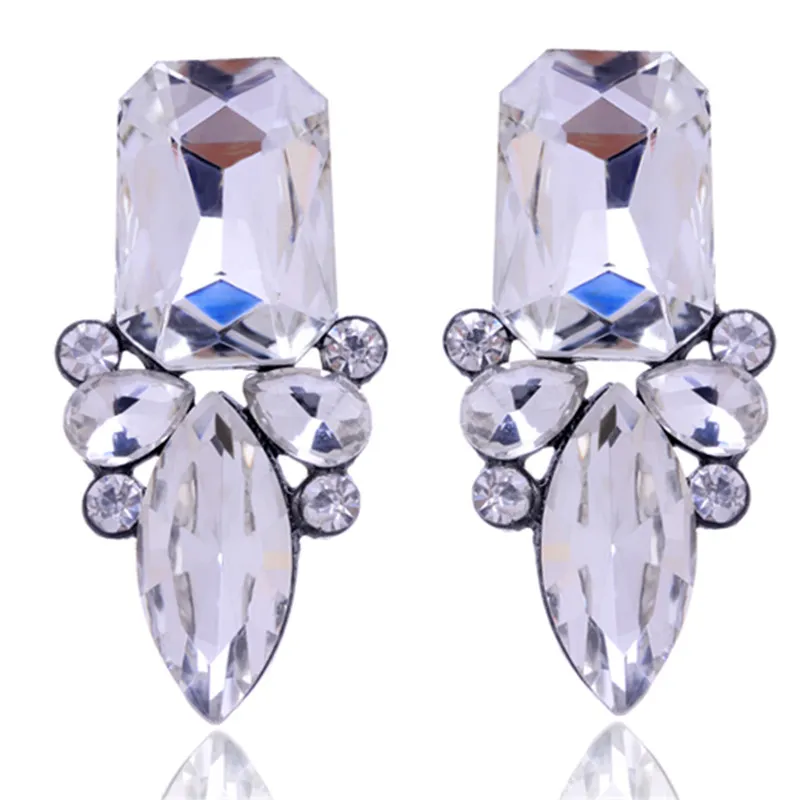 2016 Shiny Crystal Stud Earrings Hot Sale Classic High Quality For Woman Factory Wholesale (8)