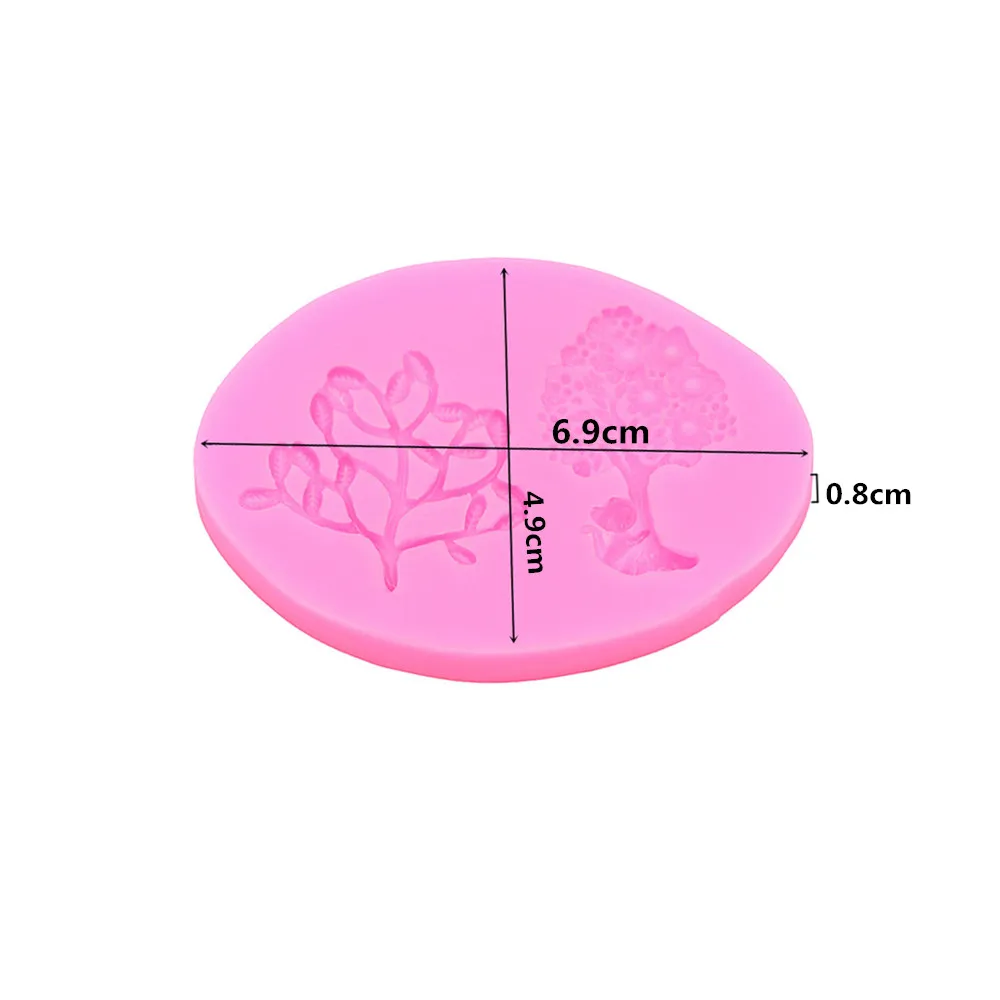 Деревья Замороженные торты Силиконовые формы ручной работы шоколадные ремесла формы торты десерты декоративные формы DIY хлебобулочные Инструменты для выпечки Новые