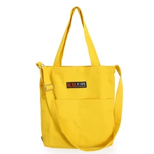 Для женщин Холст сумка в сдержанном стиле письмо печати плеча ткань сумки Новинка года Горячая Дамы Duty хлопчатобумажная хозяйственная сумка небольшой свежий