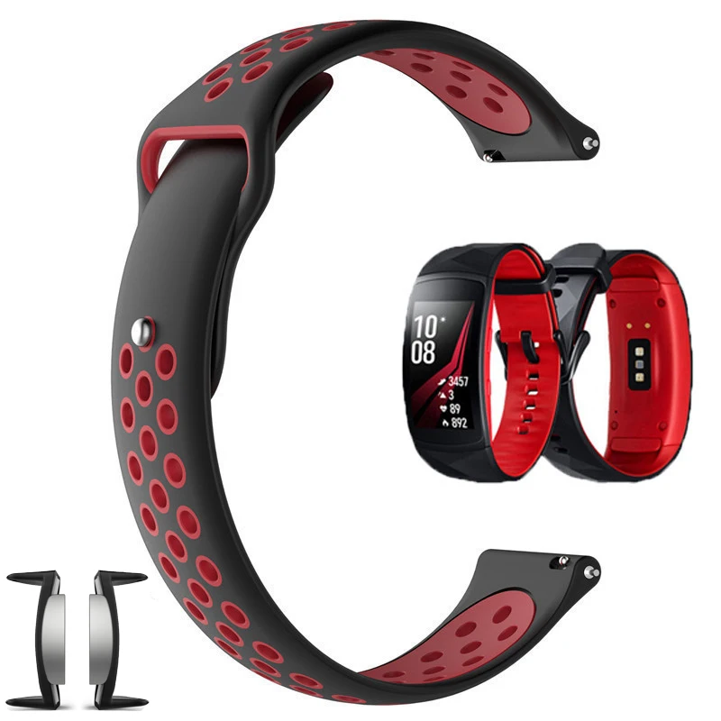 Ремешок для Samsung Gear Fit2/Gear Fit 2 Pro силиконовый Смарт часы спортивный ремешок цветной
