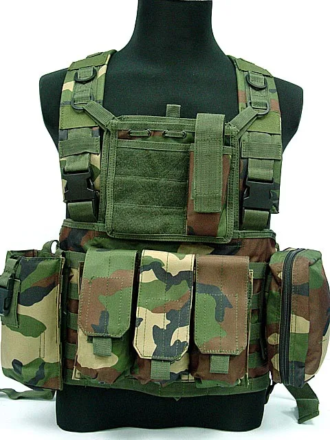 RRV тактический жилет, Molle жилет, 600D нейлон, страйкбол тактические шестерни Colete Tatico, черный, загар, OD зеленый, лесной, CP, ACU - Цвет: Woodland Camo