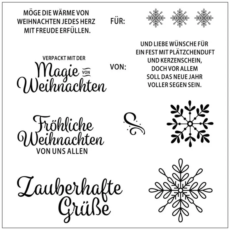 Немецкий несколько изображений прозрачные декоративные штампы для DIY Скрапбукинг/изготовление карт/Дети Рождество забавное украшение поставки - Цвет: Тёмно-синий